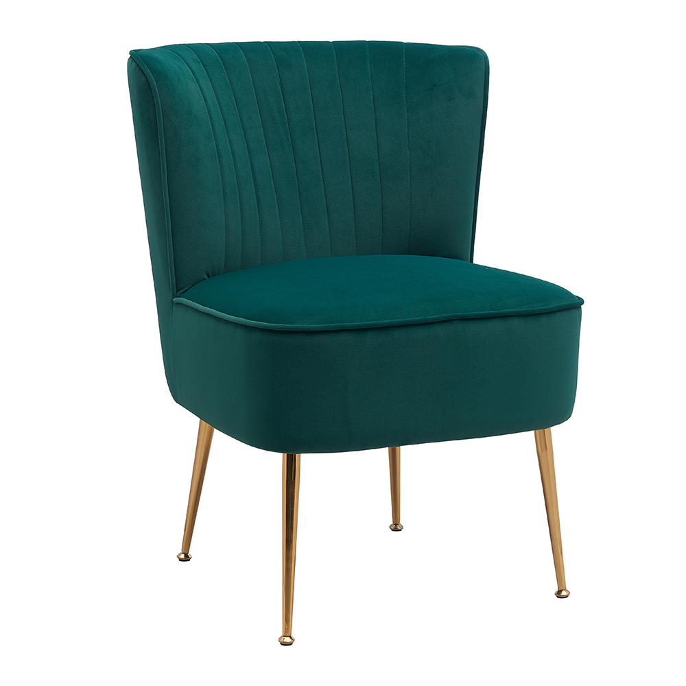 XL-0073 Moderne enkele fauteuil met metalen poten, vrijetijdsstoel