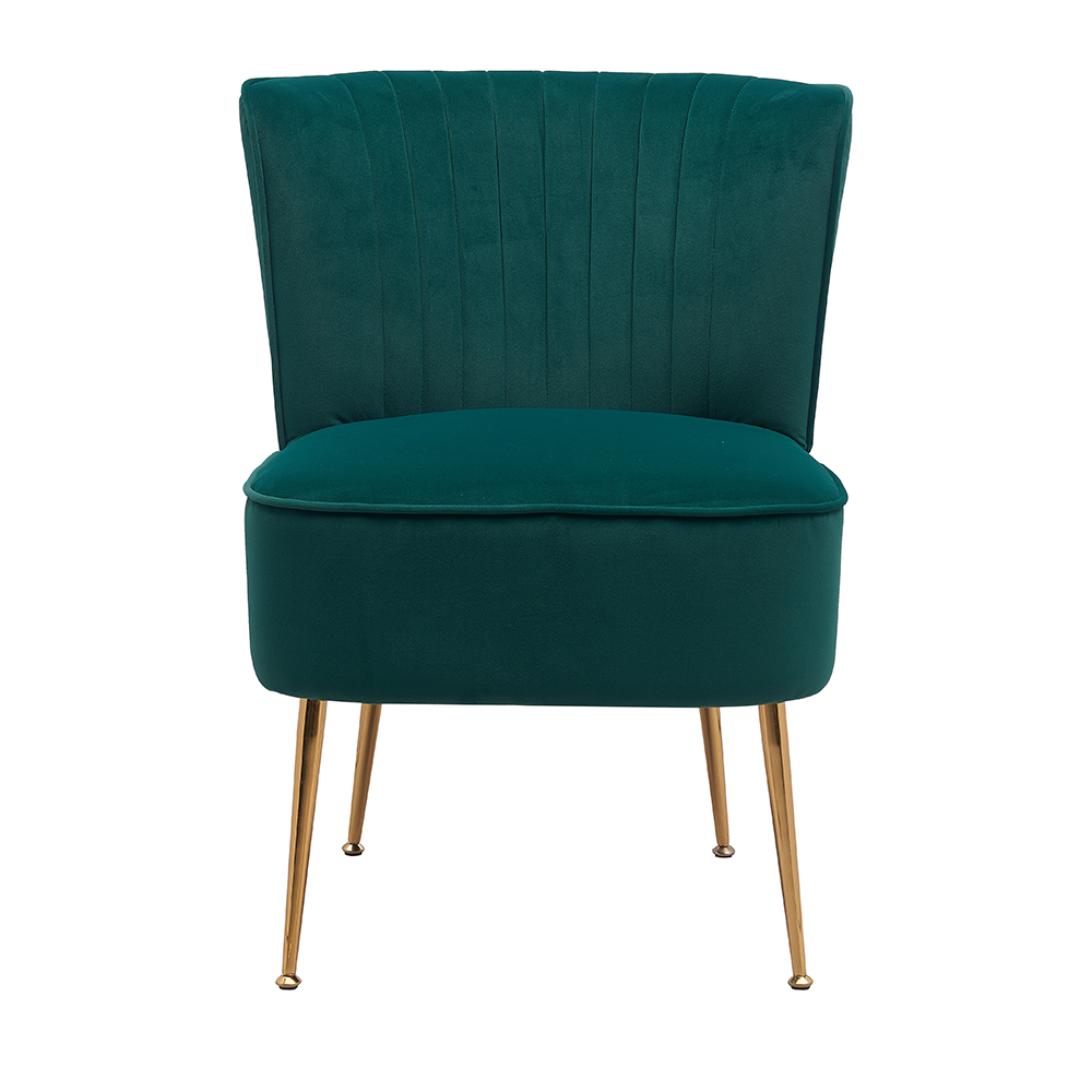 XL-0073 Moderne enkele fauteuil met metalen poten, vrijetijdsstoel