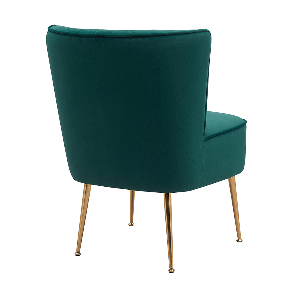 XL-0073 Moderne enkele fauteuil met metalen poten, vrijetijdsstoel