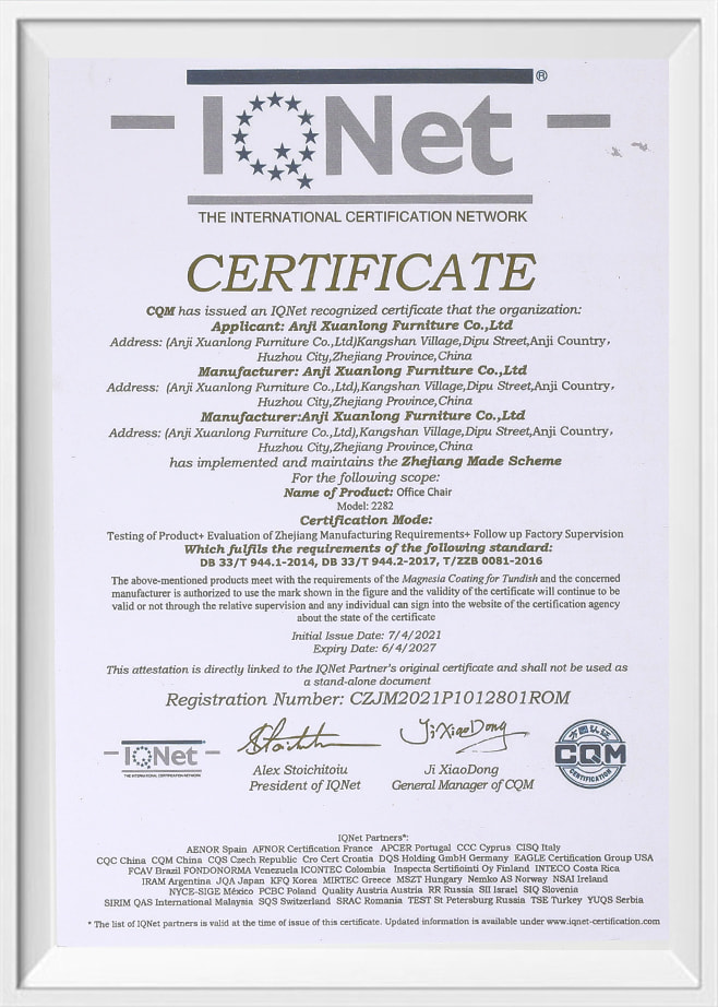 Het International Certification Network-certificaat