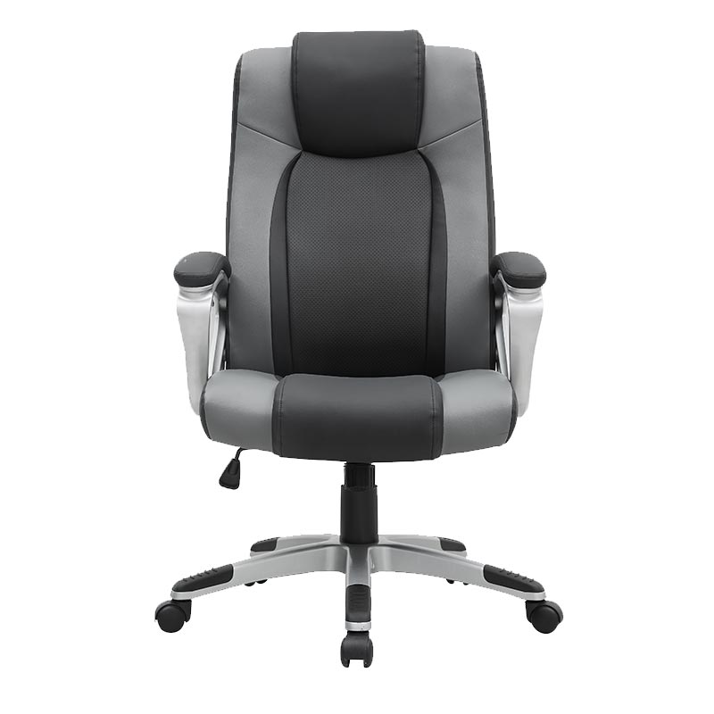 XL-3391 Middenrug zwart gelakte bureaufauteuil