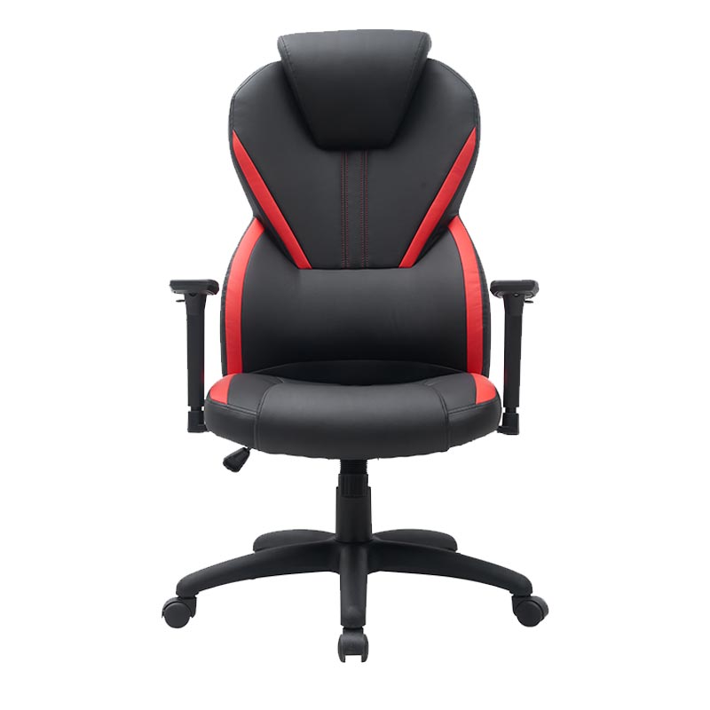 XL-3394 Zwart en rode hefbare bureaufauteuil