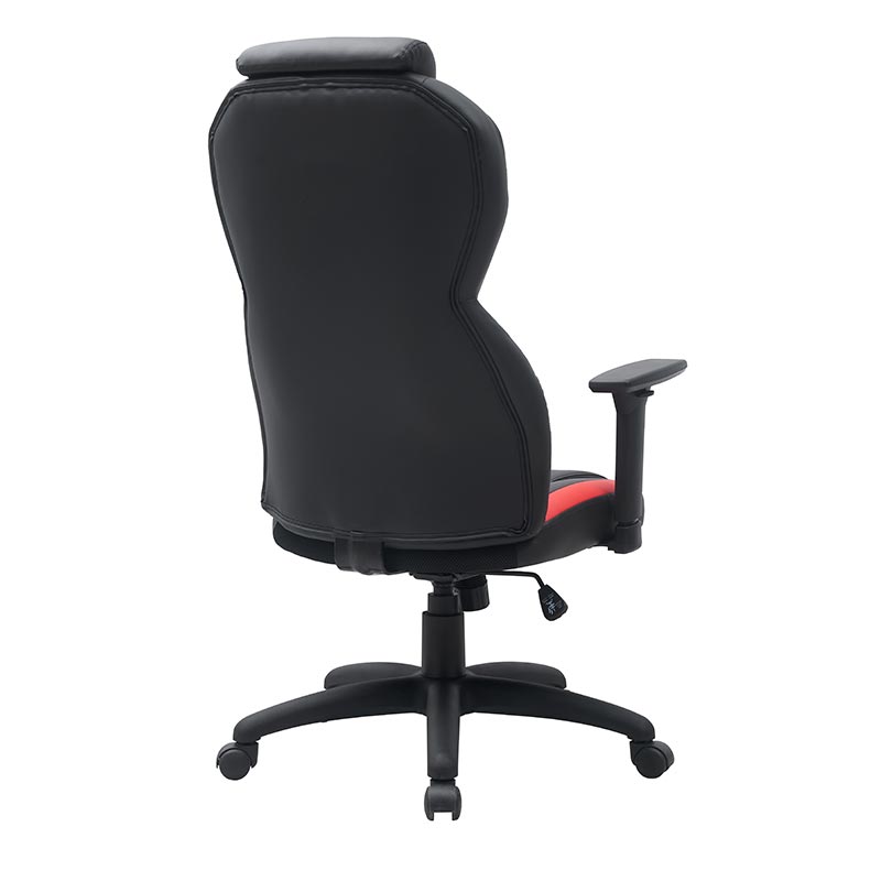 XL-3394 Zwart en rode hefbare bureaufauteuil