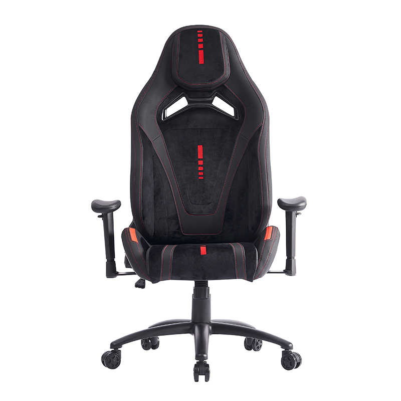 XL-1057 2D Armleuning zwart geborsteld leer ergonomische gamingstoel