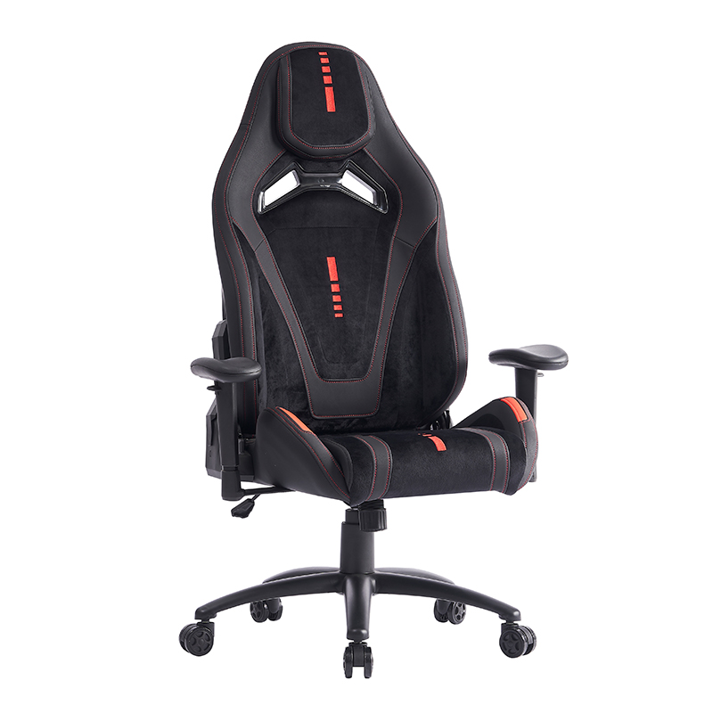 XL-1057 2D Armleuning zwart geborsteld leer ergonomische gamingstoel