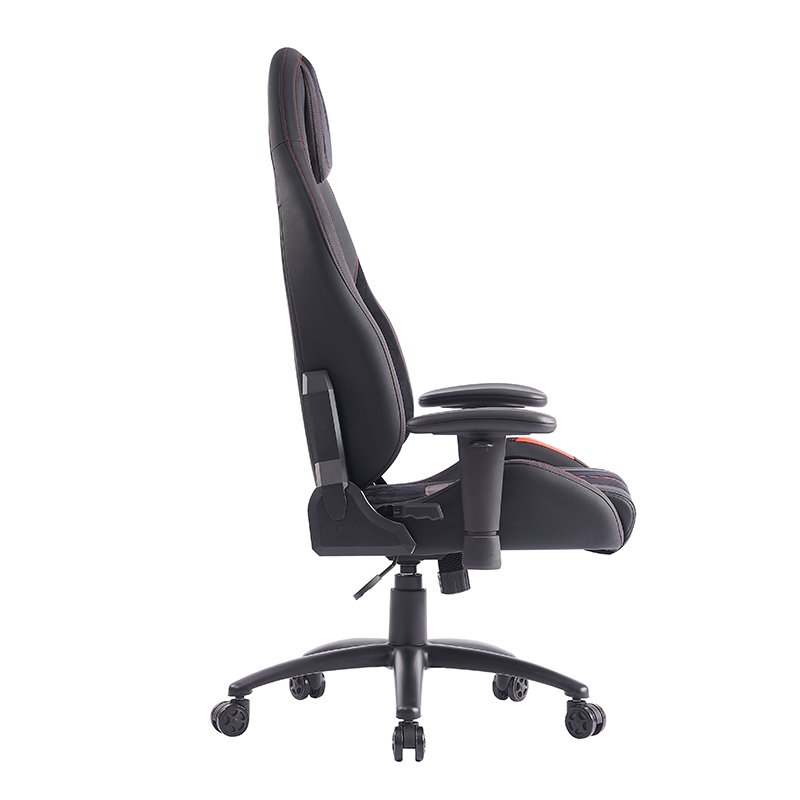 XL-1057 2D Armleuning zwart geborsteld leer ergonomische gamingstoel