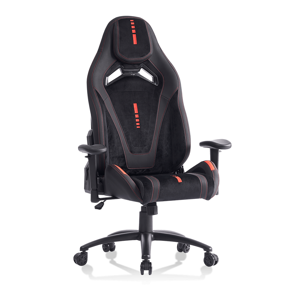 XL-1057 2D Armleuning zwart geborsteld leer ergonomische gamingstoel